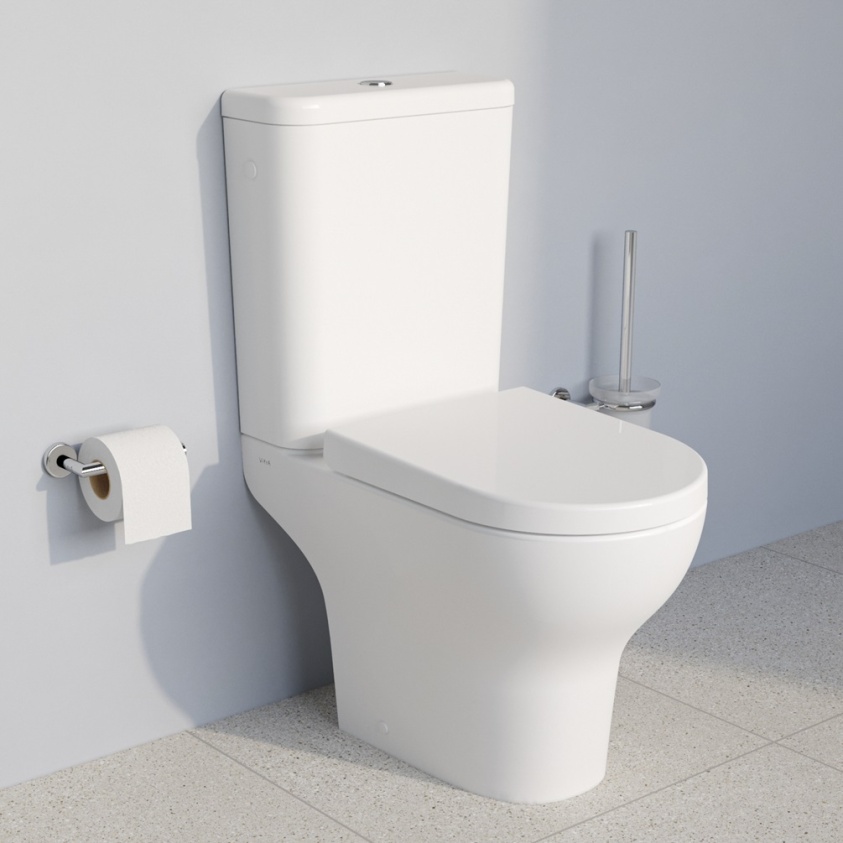 Product Lifestyle Image of VitrA Zentrum Close Coupled toilet and seat 5781WH 5783WH